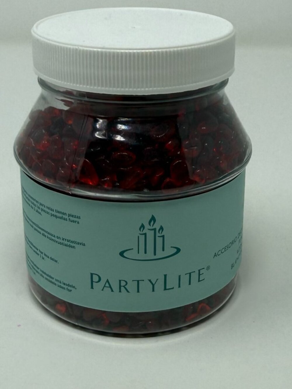 Never Used PartyLite Dazzle Beads - Red in color